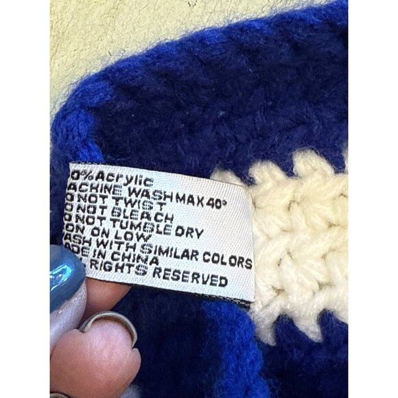 Wild Hats Knit Blue & White Headband With Colorado C Design - Picture 3 of 5